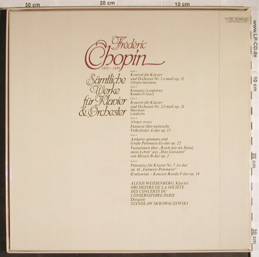 Chopin,Frederic: Sämtliche Werke f.Klavier u.Orch., EMI,No Booklet(197-52 240/42), D,Ri, 1968 - 3LP - L3853 - 9,00 Euro