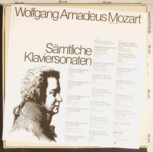 Mozart,Wolfgang Amadeus: Sämtliche Klaviersonaten,Box, EMI / Dacapo(197-03 133/137), D,  - 5LP - L3854 - 30,00 Euro