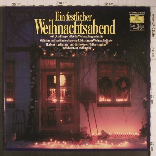 V.A.Ein Festlicher Weihnachtsabend: Will Quadflieg erzählt, Foc, Ri, D.Gr. (2721 213), D, Ri, 1966 Typ: 2LP Best.-Nr.: L3859 Preis: 4,00 Euro