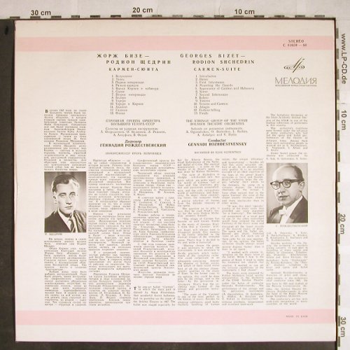 Bizet,Georges: Carmen-Suite, m-/vg+, Melodia(C 01659-60), UDSSR,  - LP - L3869 - 6,00 Euro