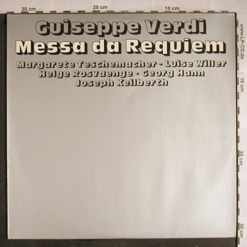 Verdi,Giuseppe: Messa Da Requiem,Foc,rec. 1938., LV (LV 151/152), A Typ: 2LP Best.-Nr.: L3878 Preis: 12,50 Euro