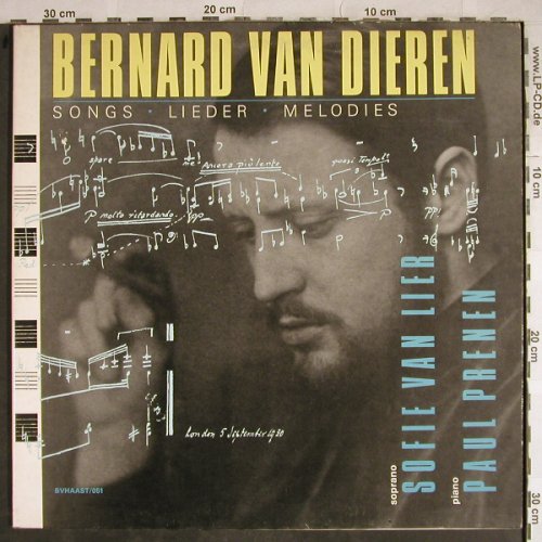 van Dieren,Bernard: Songs Lieder Melodies, Foc, Bvhaast Records(051), NL,  - LP - L3882 - 14,00 Euro