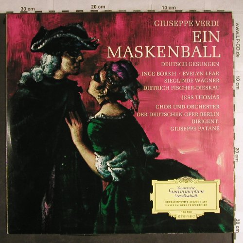 Verdi,Giuseppe: Ein Maskenball, Quers. in deutsch, D.Gr. (136 420 SLPEM), D, 1965 Typ: LP Best.-Nr.: L3887 Preis: 9,00 Euro