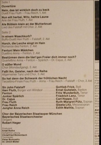 Nicolai,Otto: Die lustigen Weiber von Windsor,Ri, EMI(037-29 003), D, 1963 - LP - L3888 - 4,00 Euro