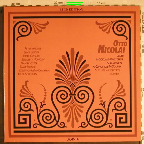 Nicolai,Otto: Lieder,Peter Anders...Hilde Scheppa, Acanta, m-/ VG+(40.23 542), D, Foc, 1985 - 2LP - L3894 - 5,00 Euro