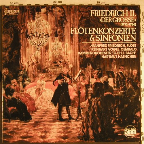 Friedrich 2. "Der Große": Flötenkonzerte&Sinfonien, Club Ed., Capriccio (42 821 9), D, 1985 Typ: LP Best.-Nr.: L3902 Preis: 5,00 Euro