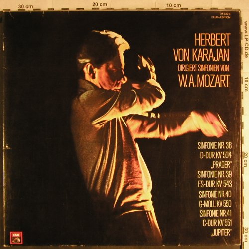 Karajan,Herbert von: dirigiert Sinfonien v. Mozart,38-41, EMI, m-/vg+(34 230 3), D, Foc,  - 2LP - L3904 - 6,50 Euro