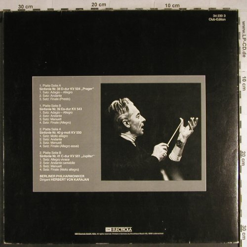 Karajan,Herbert von: dirigiert Sinfonien v. Mozart,38-41, EMI, m-/vg+(34 230 3), D, Foc,  - 2LP - L3904 - 6,50 Euro