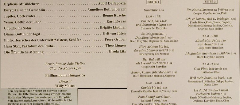 Offenbach,Jacques: Orpheus In Der Unterwelt,Club-Ed., EMI(26 361-6), D, 1987 - LP - L3915 - 5,00 Euro
