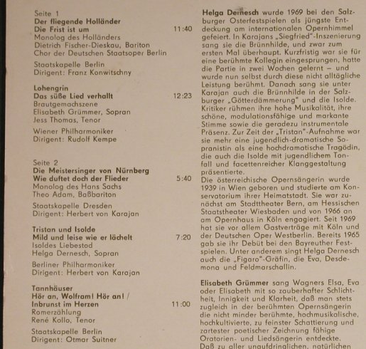 Wagner,Richard: Weltstars Singen Wagner, Eterna(8 26 984), DDR, 1977 - LP - L3916 - 5,00 Euro