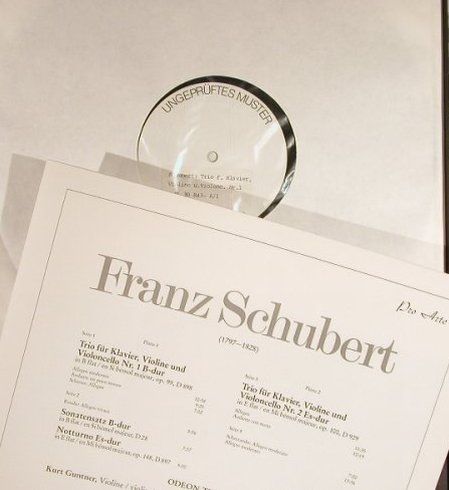 Schubert,Franz: Die Trios,Klavier,Violine,Violo,1&2, RCA Red Seal (RL 30843), D,Box, 1982 Typ: 3LP Best.-Nr.: L3927 Preis: 20,00 Euro