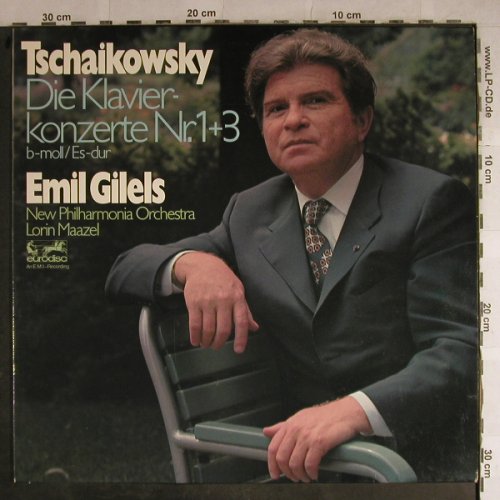Tschaikowsky,Peter: Die Klavierkonzerte Nr.1+3, Melodia/Eurodisc(87 240 MK), D, 1983 - LP - L3933 - 5,00 Euro