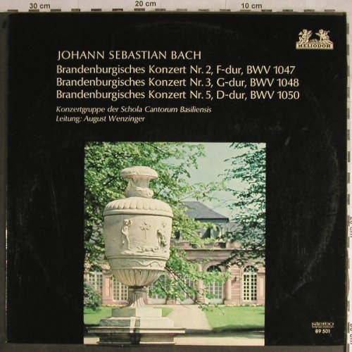 Bach,Johann Sebastian: Brandenburgische Konzerte 2,3,5, Heliodor (89 501), D, 1965 Typ: LP Best.-Nr.: L3948 Preis: 5,00 Euro