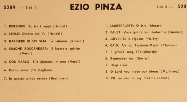 Pinza,Ezio: Same, Rococo(RR 5289), CDN,  - LP - L3950 - 7,50 Euro