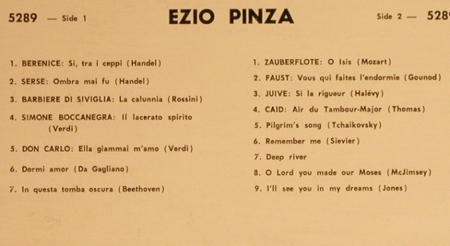 Pinza,Ezio: Same, Rococo (RR 5289), CDN Typ: LP Best.-Nr.: L3950 Preis: 7,50 Euro