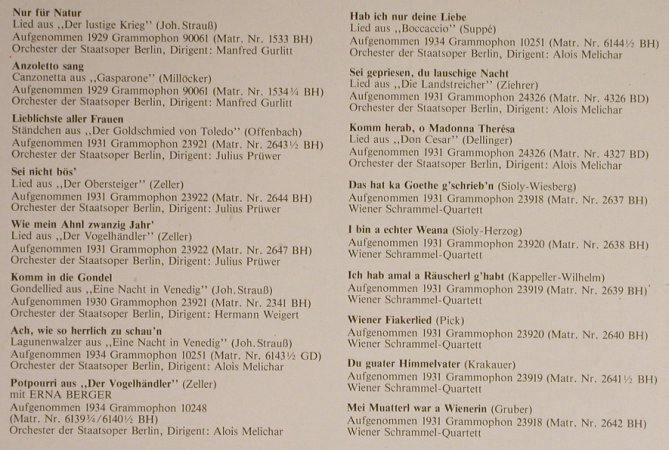 Patzak,Julius: Lebendige Vergangenheit II, m-/vg+, LV (LV 1318), A Typ: LP Best.-Nr.: L3954 Preis: 5,00 Euro
