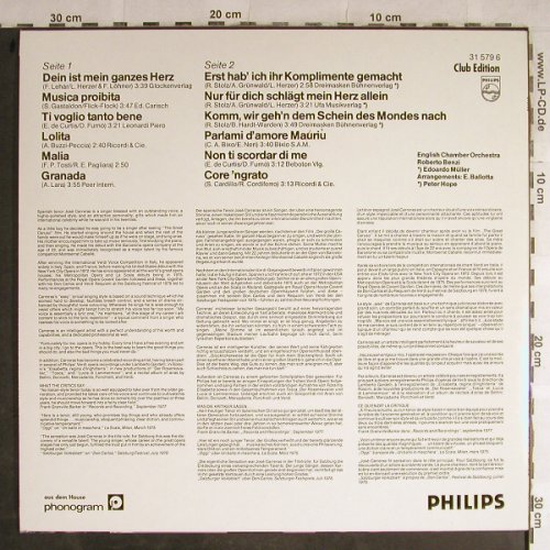 Carreras,Jose: Dein Ist Mein Ganzes Herz,DSC-Ed., Philips(31 579 6), D,  - LP - L3986 - 5,00 Euro