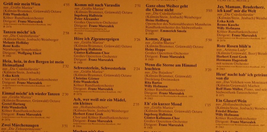 Kalman,Emmerich: Komm,Zigan Komm Zigan,Foc, Acanta (40.22 902), D, 1985 Typ: 2LP Best.-Nr.: L3989 Preis: 5,50 Euro