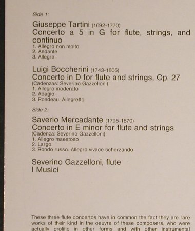 Gazzellioni,Severino & I Musici: Flötenkonzerte, Philips (6500 611), NL, 1973 Typ: LP Best.-Nr.: L4009 Preis: 6,00 Euro