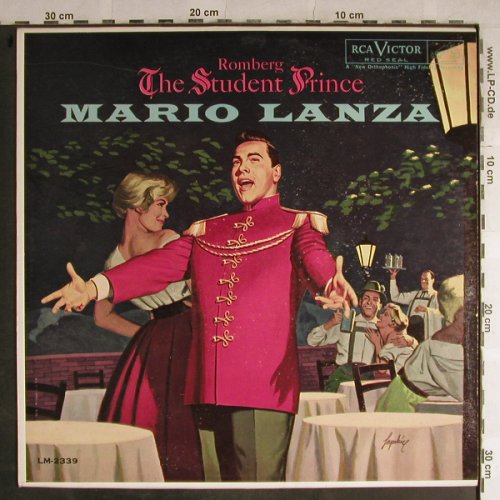 Lanza,Mario: The Student Prince, Romberg, RCA Victor(LM-2339), US, 1960 - LP - L4012 - 12,50 Euro