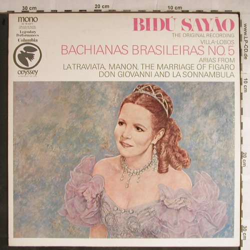 Sayao,Bidu: Bachianas Brasileiras No.5,Villa-L., Odyssey (32 16 0377), US,vg+/woc Typ: LP Best.-Nr.: L4014 Preis: 9,00 Euro