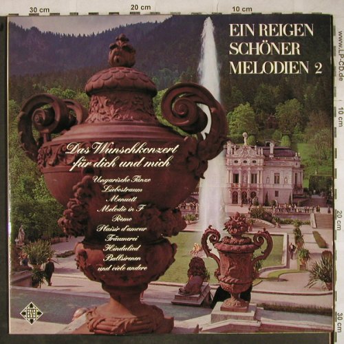 V.A.Ein Reigen Schöner Melodie 2: Staatl.KurOrch.Bad Kissingen..., Telefunken (TS 3174/1-2), D,18 Tr., 1972 Typ: 2LP Best.-Nr.: L4020 Preis: 4,00 Euro