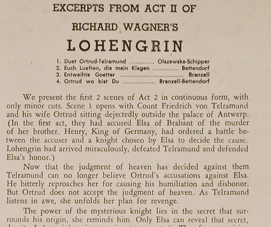 Wagner,Richard: Lohengrin-Great Scenes, Eterna(754), US,  - LP - L4021 - 5,00 Euro