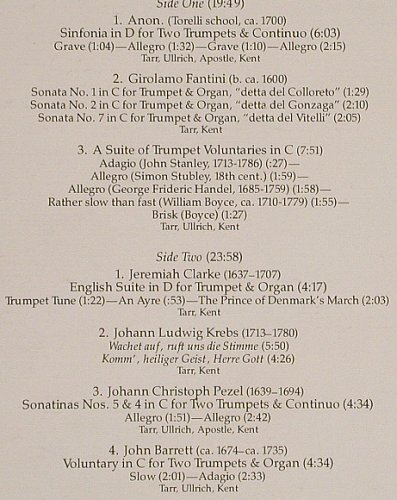 V.A.Baroque Masterpieces For: Trumpet & Orgue Vol.3, Nonesuch (H-71356), US, 1978 Typ: LP Best.-Nr.: L4022 Preis: 4,00 Euro