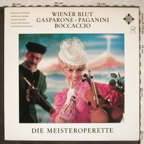 V.A.Die Wiener Meisteroperette: Wiener Blut,Gasparone..Querschnitte, Telefunken (SLE 14 207-P), D,R-stoc Typ: LP Best.-Nr.: L4023 Preis: 5,00 Euro