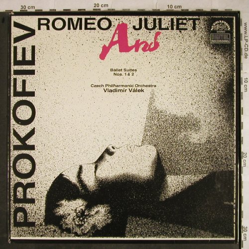 Prokofieff,Serge: Romeo and Julia/Ballet Suites 1&2, Supraphon (1110 4396 ZA), CZ, 1987 Typ: LP Best.-Nr.: L4047 Preis: 6,00 Euro