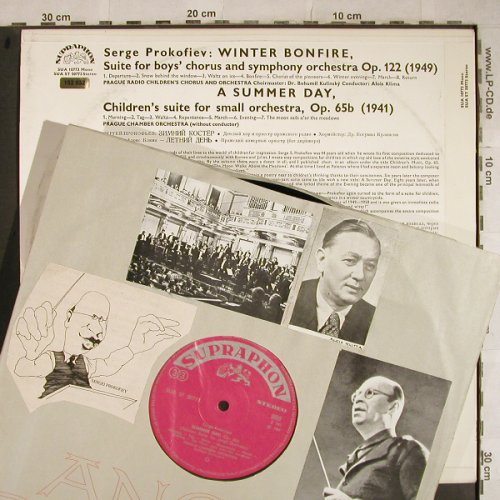 Prokofieff,Serge: Winter Bonfire,op.122,op.65b,m-/vg+, Supraphon (SUA ST 50773), CZ, stoc, 1967 Typ: LP Best.-Nr.: L4048 Preis: 7,50 Euro