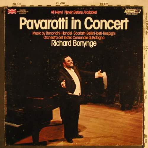 Pavarotti,Luciano: Pavarotti in Concert, m-/vg+, London (OS-26391), UK, 1974 Typ: LP Best.-Nr.: L4066 Preis: 6,00 Euro