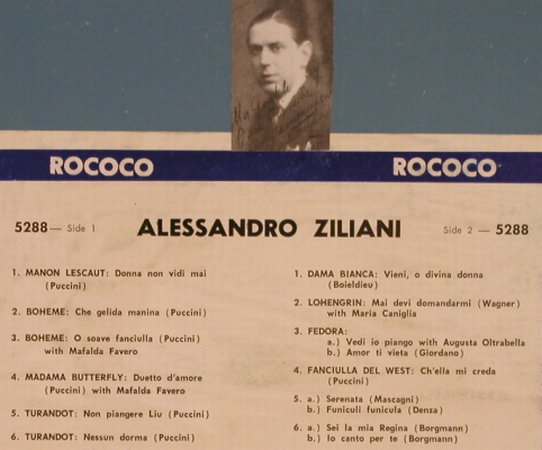 Ziliani,Alessandro: Same, (2.2 vg+/vg+), Stoc, Rococo Records (RR 5288), US Typ: LP Best.-Nr.: L4086 Preis: 7,50 Euro