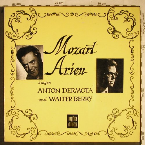 Dermota,Anton und Walter Berry: Mozart Arien, vg+/vg+, stoc, musica alitera (MEL 8000), D Typ: LP Best.-Nr.: L4090 Preis: 5,00 Euro