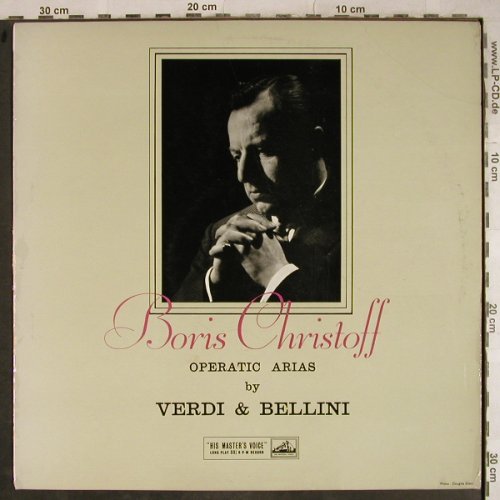 Christoff,Boris: Operatic Arias by Verdi & Bellini, His Masters Voice(ALP 1585), UK,vg+/vg-,  - LP - L4102 - 5,00 Euro