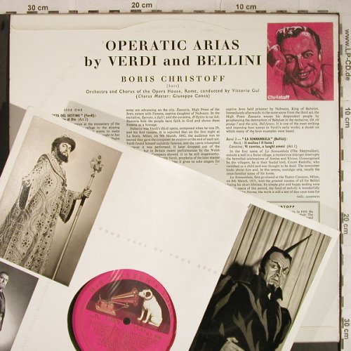 Christoff,Boris: Operatic Arias by Verdi & Bellini, His Masters Voice (ALP 1585), UK,vg+/vg- Typ: LP Best.-Nr.: L4102 Preis: 5,00 Euro