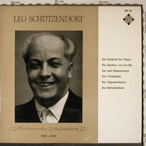 Schützendorf,Leo: Historische Aufnahmen 1929-1930, Telefunken(HT 19), D,m-/vg-,  - LP - L4105 - 3,00 Euro