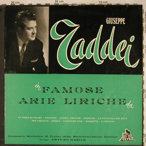 Taddei,Giuseppe: Famose Arie Liriche, m-/VG+, Cetra(LPC 55006), I,  - LP - L4111 - 5,00 Euro