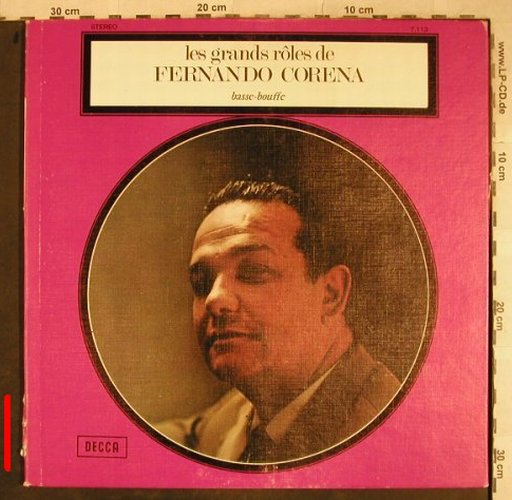 Corena,Fernando: Les Grands Roles de, m-/VG+,Stoc, Decca (7.113),  Typ: LP Best.-Nr.: L4115 Preis: 5,00 Euro