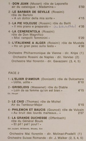 Corena,Fernando: Les Grands Roles de, m-/VG+,Stoc, Decca (7.113),  Typ: LP Best.-Nr.: L4115 Preis: 5,00 Euro