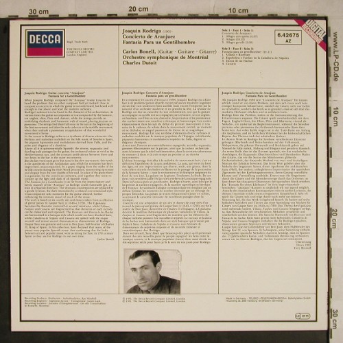 Rodrigo,Joaquin: Concierto de Aranjuez/Fantas.Para u, Decca(6.42675 AZ), UK, stoc, 1981 - LP - L4139 - 5,00 Euro