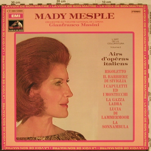 Mesple,Mady: Airs d'operas italiens, Foc, vg+/m-, La Voix De Son Maitre(C 069-12889), F(vol.2),  - LP - L4168 - 5,00 Euro