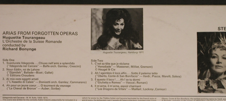 Tourangeau,Huguette: Arias from Forgotten Operas,vg+/vg+, Decca(SXL 6501), UK, stoc, 1971 - LP - L4178 - 5,00 Euro