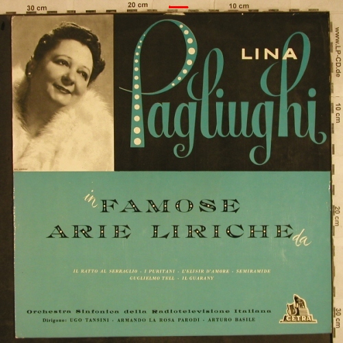 Pagliughi,Lina: in Famose Arie Liriche, vg+/vg+, Cetra(LPC 50032), I,  - LP - L4179 - 6,50 Euro