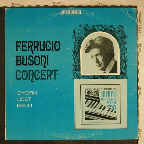 Busoni,Ferruccio: Concert - Chopin Liszt Bach, stoc, Everest Records(X-906), US, m-/vg+,  - LP - L4186 - 7,50 Euro