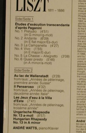 Watts,André: spielt Liszt - Album 1, EMI(27 0399 1), D, 1986 - LP - L4242 - 5,50 Euro