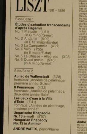 Watts,Andr: spielt Liszt - Album 1, EMI(27 0399 1), D, 1986 - LP - L4242 - 5,50 Euro