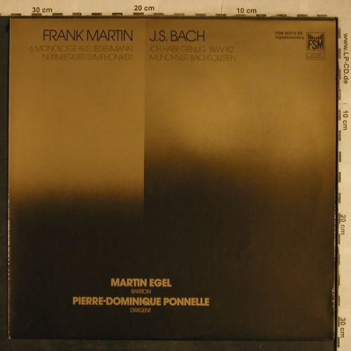 Egel,Martin: Pierre-Dominique Ponnelle, FSM (68213 EB), D, 1986 Typ: LP Best.-Nr.: L4258 Preis: 5,00 Euro