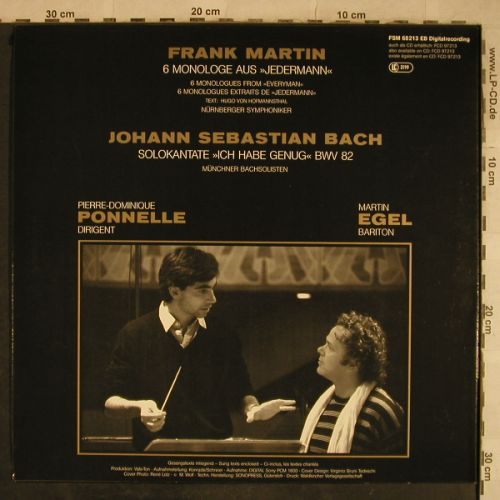 Egel,Martin: Pierre-Dominique Ponnelle, FSM (68213 EB), D, 1986 Typ: LP Best.-Nr.: L4258 Preis: 5,00 Euro