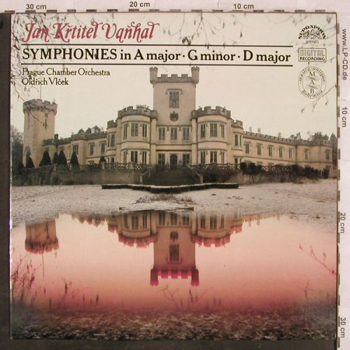 Vanhal,Jan Krittel: Symphonies in A-major,Gminor,Dmajor, Supraphon(11 0756-1), CZ, 1990 - LP - L4278 - 6,00 Euro